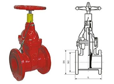 Un buon prezzo. Segnale di particolari antincendio resiliente seduto porta valvola a farfalla pressione 1.0 - 2.5MPa in linea