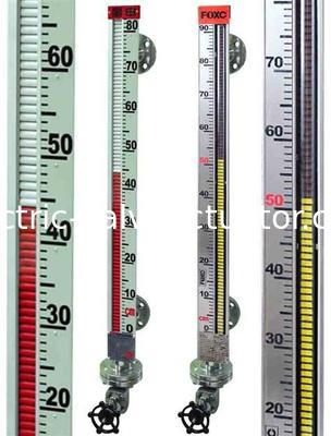 Un buon prezzo. In acciaio e plastica ABS livello magnetici lembo gauge indicatore (tipo UHZ) in linea