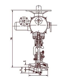 Un buon prezzo. Azionatore elettrico della valvola dell'acciaio legato del molibdeno del cromo, valvola d'arresto J961Y DN40 ~ DN50 in linea