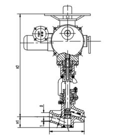 Un buon prezzo. Integrale muore la valvola di forgia della centrale elettrica, l'azionatore elettrico J961Y DN40 DN50 in linea