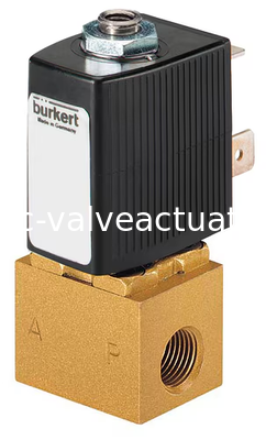 Un buon prezzo. Valvola solenoide compatta a 3 porte Bürkert tipo 6012 per applicazioni di commutazione direzionale in linea