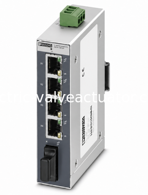Un buon prezzo. Phoenix Contact FL SWITCH SFNB 4TX/FX 2891027 Interruttore industriale ibrido in rame e fibra per reti di automazione in linea